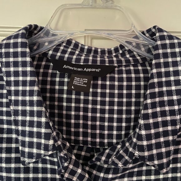 American Apparel Cropped Flannel | Size Large - Picture 2 of 3
